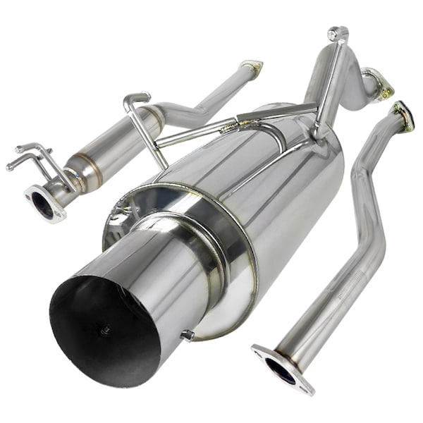 Spec-D Tuning 01-05 Honda Civic 2.5 Inch Inlet N1 Style Catback Exhaust 2 Or 4 Door MFCAT2-CV01 - main